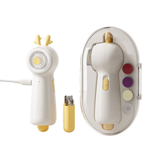 盾牌爸爸婴儿电动磨甲器指甲剪新生宝宝专用防夹肉儿童静音磨甲器