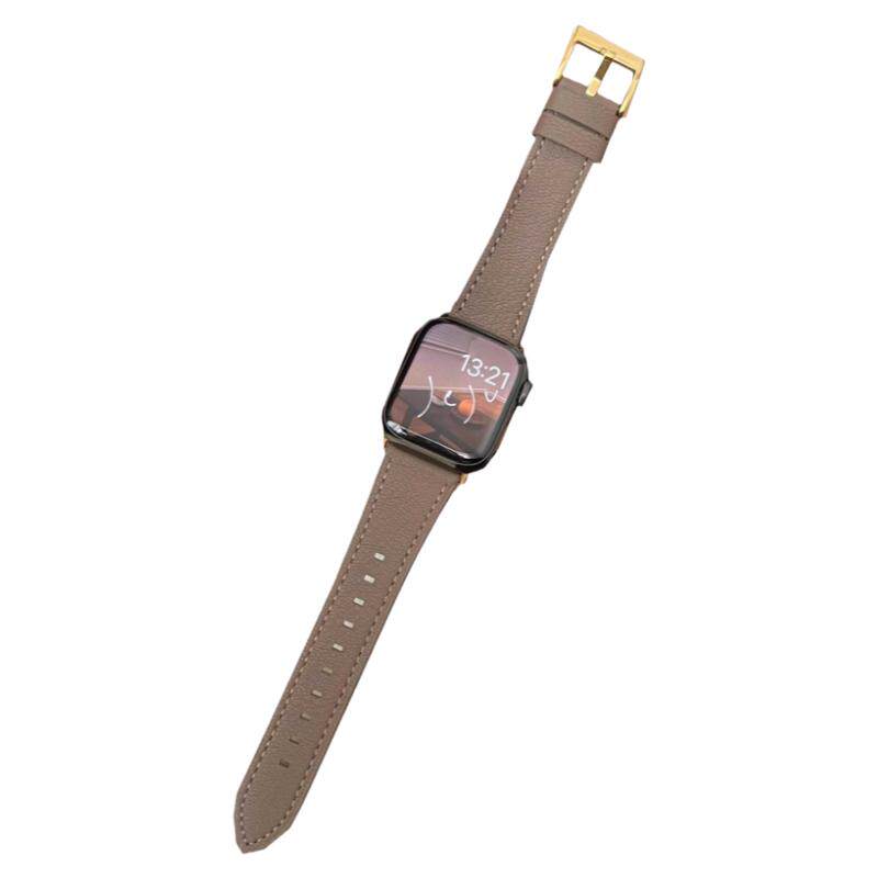鱼子酱羊皮柔软星光男女款适用于s10代applewatch987SE静静的表带