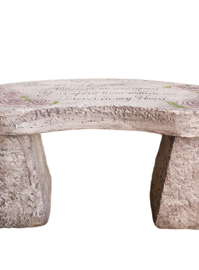 创意庭院花盆底座花园阳台花架艺术仿石长条椅凳子民宿装饰摆件