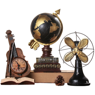 复古怀旧小摆件咖啡厅老物件美式客厅酒柜家居装饰品书架摆设