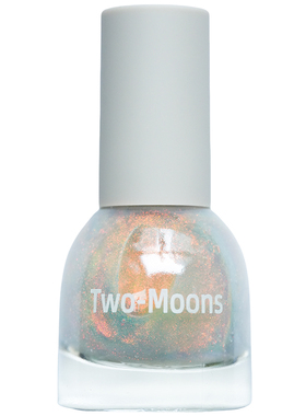 梦幻极光偏光Two-Moons油性指甲油免烤金属银独角兽极光粉不可撕
