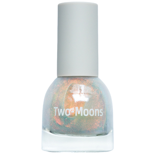 梦幻极光偏光Two-Moons油性指甲油免烤金属银独角兽极光粉不可撕