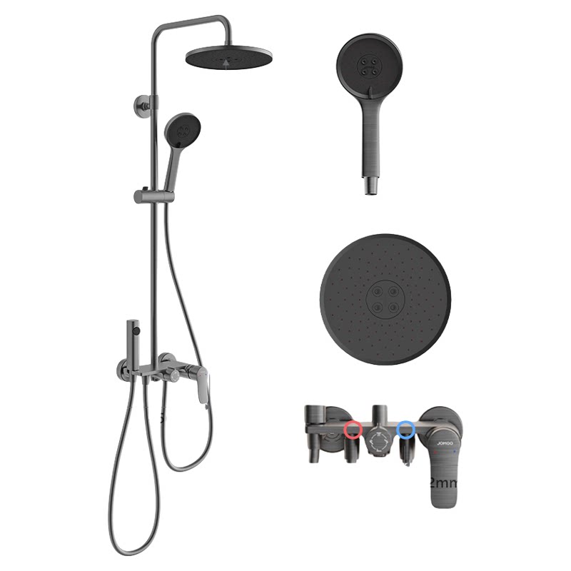 九牧枪灰淋浴花洒套装