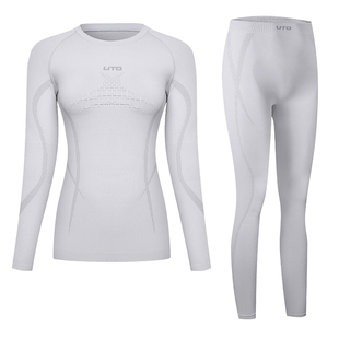 UTO悠途户外运动速干衣男滑雪内衣女秋冬登山排汗保暖内衣套装
