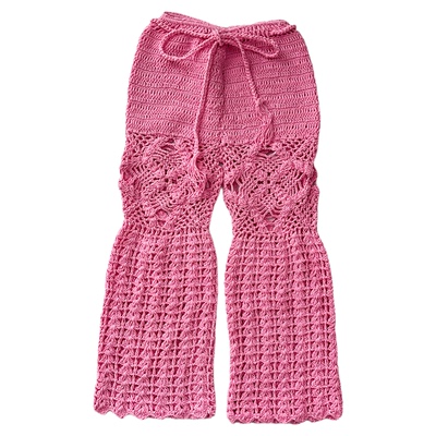 85Z Little澳洲Cinta Child SS25钩织女宝上衣吊带半裙喇叭裤