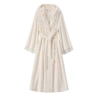 RoseTree睡袍女款冬季加绒加厚珊瑚绒长款浴袍法兰绒睡衣2025新款