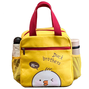 儿童卡通饭盒手提包保温饭盒袋便当包防水帆布铝箔学生专用午餐包