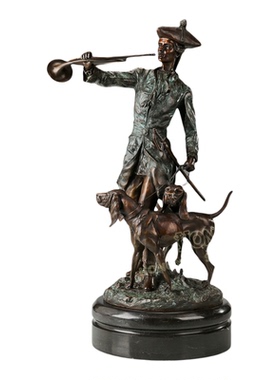 装饰品摆件鸿鑫雕塑黄铜欧式人物