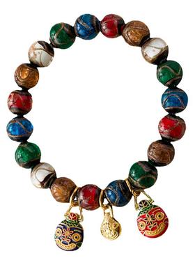 男女款多宝色香灰琉璃吞金兽文玩