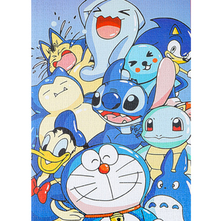 高级拼图1000片成人版大人解压益智玩具国潮人物拼图相框生日礼物