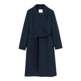 OVV秋冬热卖女装戗驳领休闲通勤保暖羊毛双面呢大衣