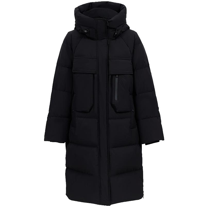 ONLY连帽保暖中长款羽绒服