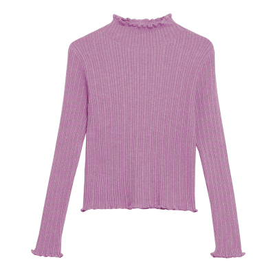 半高领短款毛衣女秋冬中领针织衫