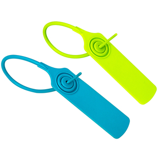 定制一次性塑料封条球鞋防调包扣衣服防盗扣箱包防伪标签防拆吊牌