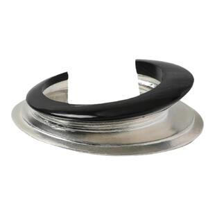 OLIO E ACETO X OUDE WAAG  25春夏纯银黑牛角弧面手镯