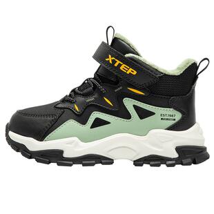 特步童鞋男童棉鞋秋冬款儿童运动棉鞋休闲百搭保暖小童防滑棉鞋子