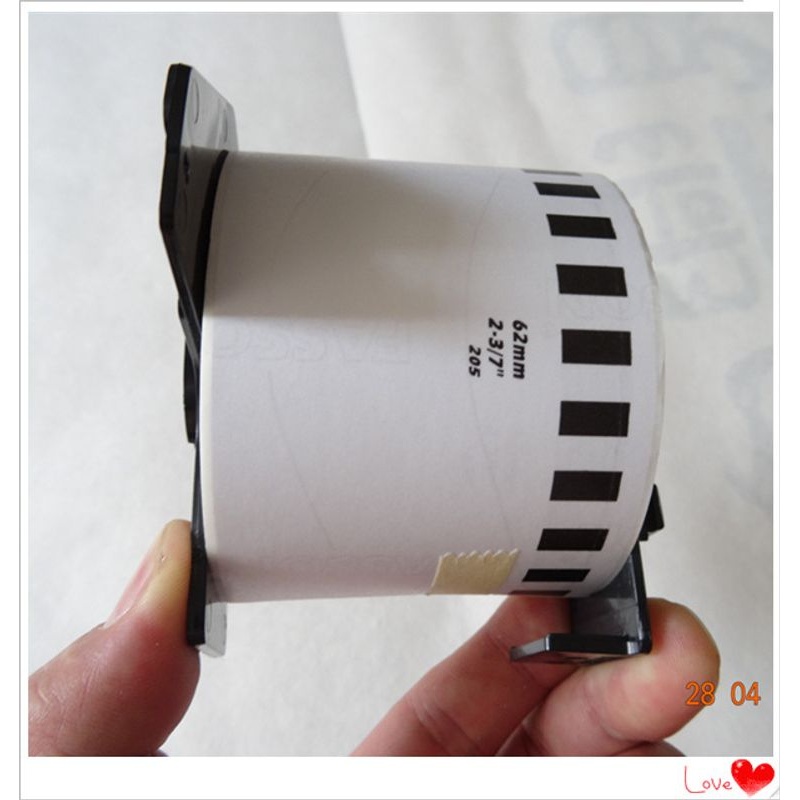 新款直销适用兄弟QL-570/580N/700标签机打印机贴纸DK-22205热敏