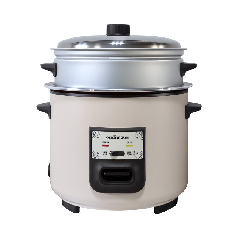 欧点老式电饭煲家用5L加高外蒸笼