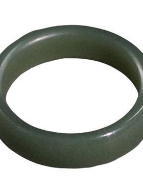 和田青玉14号素面平安戒