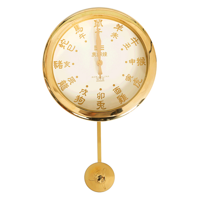 正品李居明八运真铜钟钟表挂件