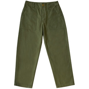 美式复古重磅纯棉橄榄绿og107军裤工装裤果实扣调节腰多袋休闲裤