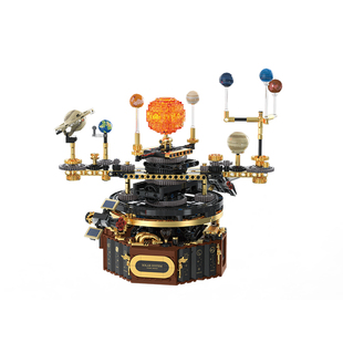 电动太阳系拼装积木男孩子生日礼物10儿童8益智新年玩具6岁以上12