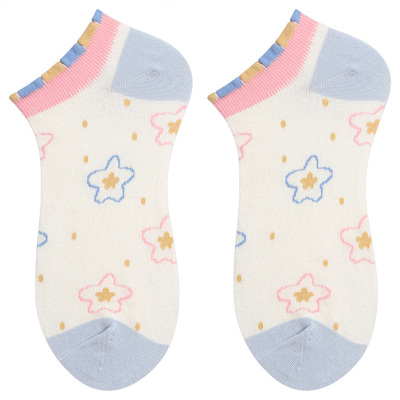 可爱透气春夏女士短袜