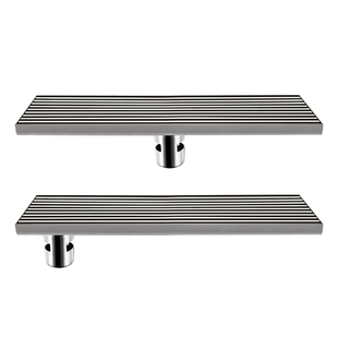 304加厚加长格栅竹排50管防臭淋浴1米极窄简约长条地漏定制大排量