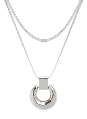 BZV古月双层几何叠戴长款项链