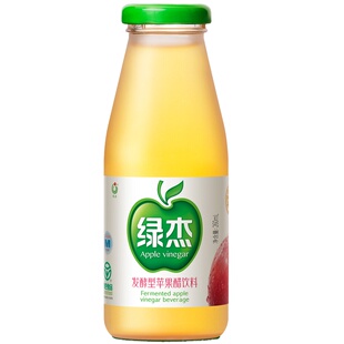 山东烟台绿杰发酵型苹果醋风味饮料260ml×6玻璃瓶装果汁饮料饮品