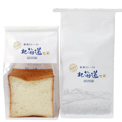 瑞丽北海道牛奶吐司面包包装袋烘焙自封口土司乳香包袋子450g日式