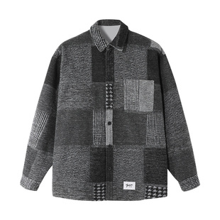 it :5cm/FIVECM高级感小香风长袖衬衫男士2026秋冬季厚款宽松上衣