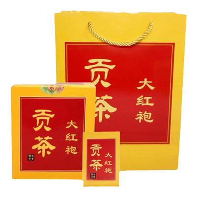 武夷岩茶 贡茶大红袍 乌龙茶武夷山茶叶 4盒1斤礼盒装炭焙大红袍