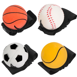 手腕弹力球带绳儿童高弹实心橡胶魔力弹弹球男孩运动回力弹跳玩具