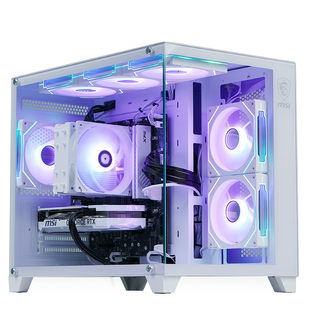 宠粉限定航班白海景房微星RTX5060显卡酷睿I5 14490F组装电脑主机