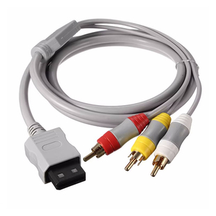 WII AV线 任天堂wiiav视频线 音频线1.8M镀金 Wii色差线