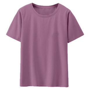宽松百搭短袖女士2025年夏季新款大码修身显瘦高休闲时尚圆领T恤