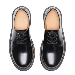 固特异工艺新款低帮3孔马丁鞋1461黑色亮面厚底英伦风男女情侣鞋