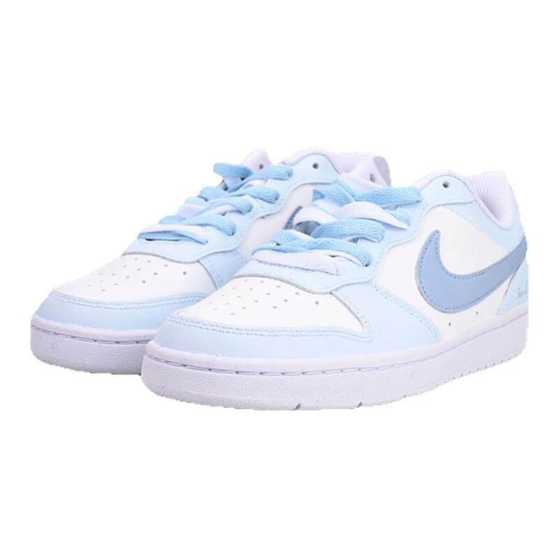 【定制球鞋】Nike Court Borough 泡沫甜豆 雾蓝色