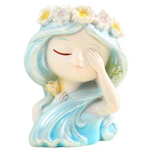 创意可爱三不小仙女多肉盆栽摆件情绪稳定桌面阳台装饰品花盆礼物