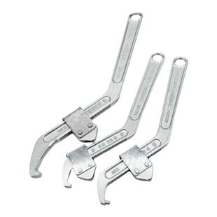 日本SUPER世霸勾形扳手小霸王可调月牙活动扳手HW-105A/105/165