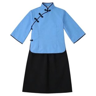 民国风服装女男中山装五四青年民国时期学生合唱朗诵演讲表演服饰