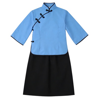 民国风服装女男中山装五四青年民国时期学生合唱朗诵演讲表演服饰