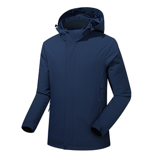 2026新款冲锋衣三合一冬季户外工作服男女款定制logo银狐绒外套潮