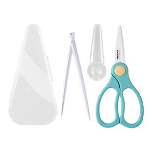 美帝亚陶瓷辅食剪刀 婴儿辅食研磨器 抗摔便携宝宝食物剪厨房批发