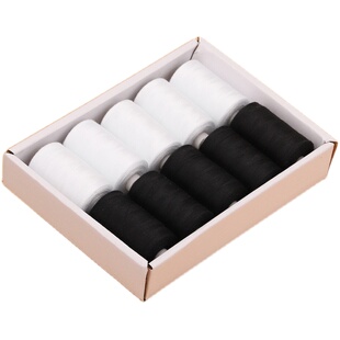 家用手缝线手工针线彩色缝衣线修补衣服线细线涤纶线宝塔线黑白线