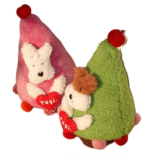 Tagi.《哈哈&爆米花》毛绒苹果圣诞树摆件装饰圣诞礼物