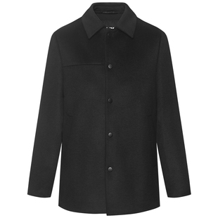 【夹棉保暖】利郎毛呢夹克男士行政翻领2025冬季男装羊毛呢子外套