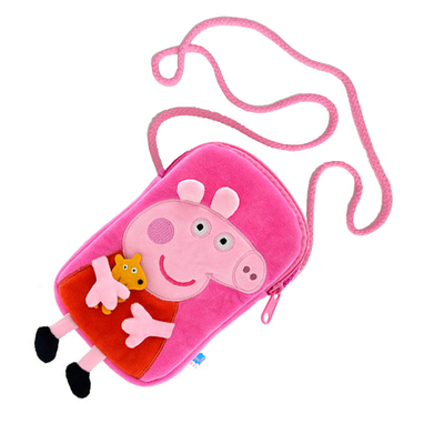 Peppapig小猪佩奇乔治毛绒零钱包