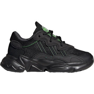 Adidas/阿迪达斯三叶草OZWEEGO一号黑荧光绿儿童老爹运动鞋HR0238